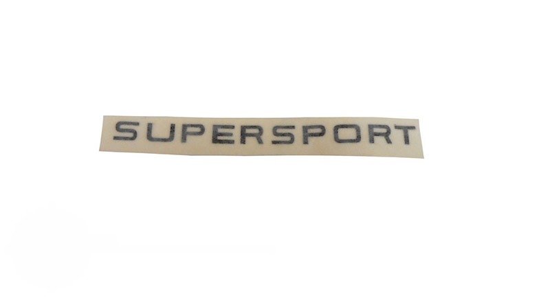 Zwarte Super Sport reproductiesticker voor Zündapp KS 50 type 517