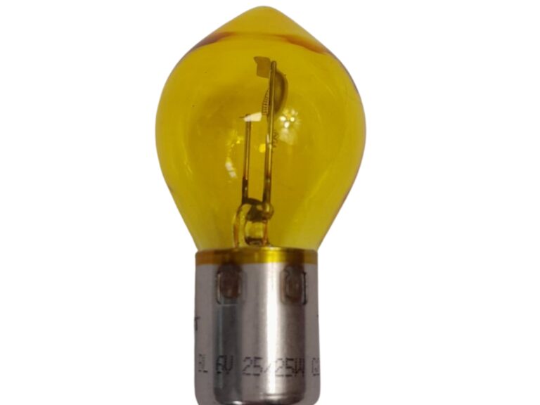 Universeel Bromfiets Kreidler Lamp Geel 6v 25/25w Ba20d Verkoop Per Stuk