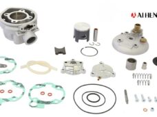 Minarelli AM6 Athena cilinder. kit new power valve system pneumatic 80cc 50mm spec.membr cilinder+zuiger+kop nieuw systeem - hydr P40013010005