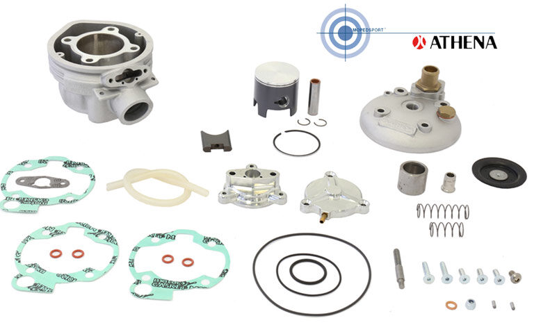Minarelli Am6 Athena Cilinder. Kit New Power Valve System Pneumatic 50mm 80cc Spec.membr Cilinder+zuiger+kop Nieuw Systeem - Hydr P40013010005