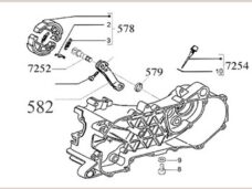 Vespa/piaggio /gilera Lx Remsegment Cpl. 82907r /fly Zip 2t/new Zip 4t/ngr Mc3/typhoon Zit> 1997 Sp/ Gilera-ice/runner L2005 Lc/stalker/storm Origineel