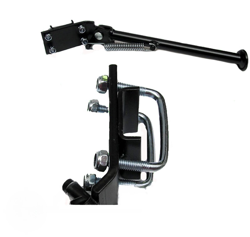 Tomos /Flexer Quadro zijstandaard/jiffystand zwart standaard frame