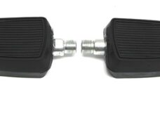 Universeel/kreidler/bromfiets/puch Pedalen / Pedaal Set Union Bsa Vol Rubber Puch Maxi Tomos 9/16 442-11.901 - Origineel Union - Draadmaat: M14 - Lengte Van Het Pedaal Ca. 115mm (zonder Schroefdraad) - Lengte Van De Draad Ca. 12mm