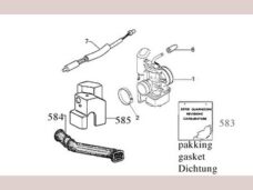 Vespa/piaggio / Gilera Lx Carburateur Koelkap 50cc. 832186 Origineel/aprilia Mojito Custom Motor Piaggio 50cc
