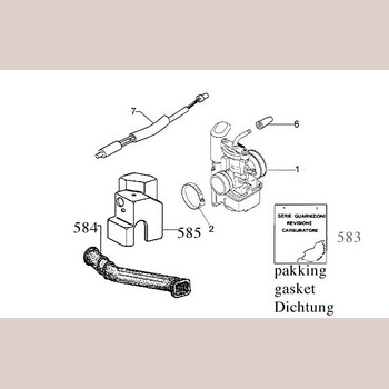 Vespa/piaggio / Gilera Lx Carburateur Koelkap 50cc. 832186 Origineel/aprilia Mojito Custom Motor Piaggio 50cc