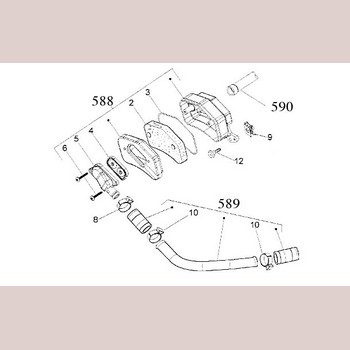 Vespa /gilera/ Piaggio Lx Luchtfilter Secundair. 838594 Origineel