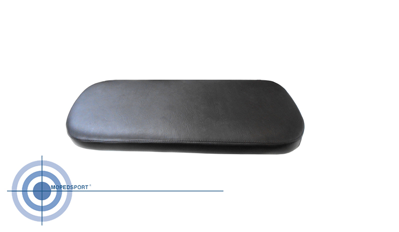 Zwart buddyseat duozadel voor Vespa 50 scooter