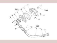Vespa / Gilera /piaggio Lx Slang Luchtfilter 50cc. 828244 Origineel