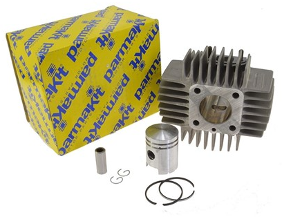 Puch Maxi X30 Cilinder Set Met Zuiger 38mm 50cc Oud Model Pen 12mm Als Origineel Aluminium / Nicasil Parmakit 59203.00