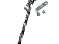 Universeel Chopper Puch Bromfiets Zijstandaard/jiffystand Gedraaid 40cm Vespa Peugeot
