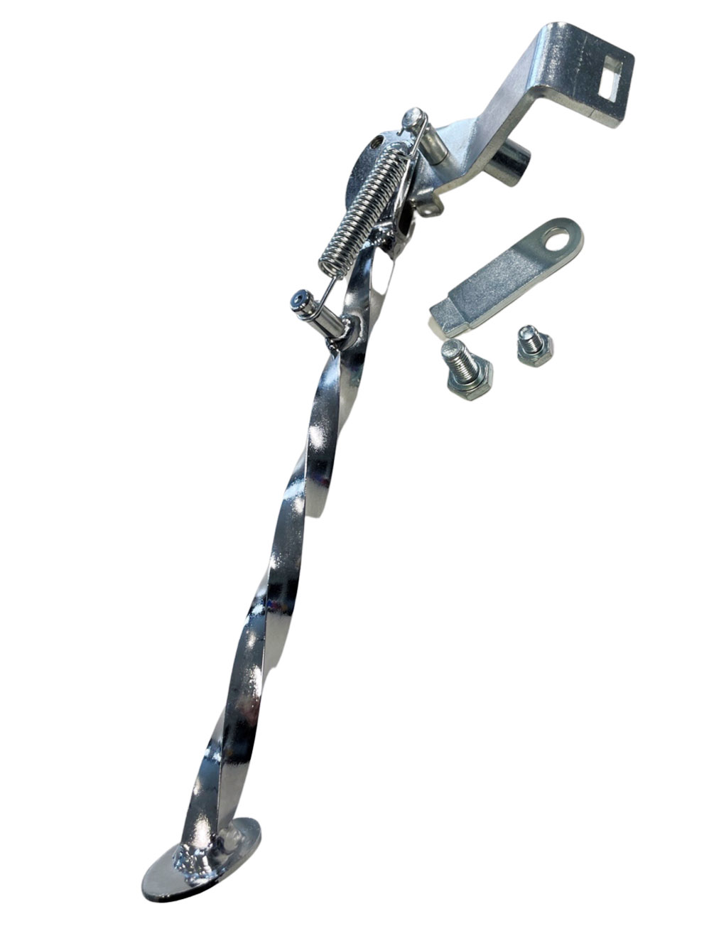 Universeel Chopper Puch Bromfiets Zijstandaard/jiffystand Gedraaid 40cm Vespa Peugeot