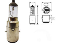 Universeel Lamp 12v 25/25w Ba20d Halogeen Per Stuk