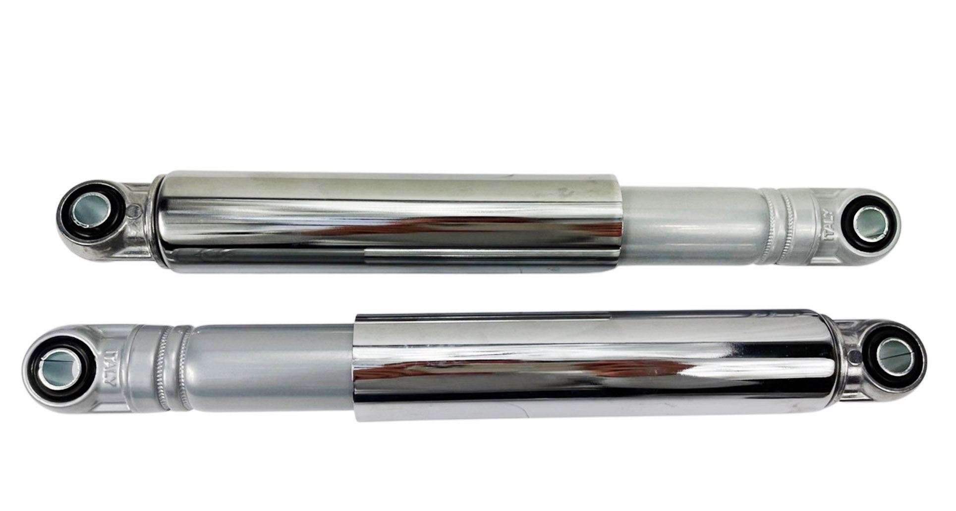 IMCA schokbrekerset 310mm chroom grijs voor Puch Maxi achterwiel
