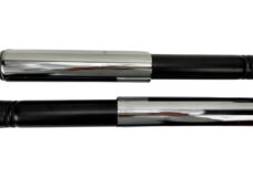 IMCA schokbrekerset 320mm zwart chroom dichte veer voor Puch Maxi
