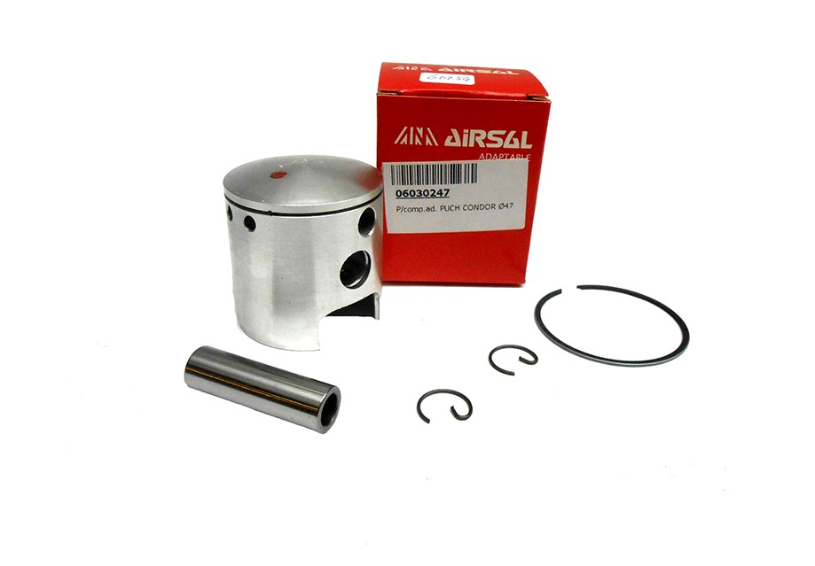 Airsal zuiger 47mm 80cc voor Puch Maxi Monza cilinderkit