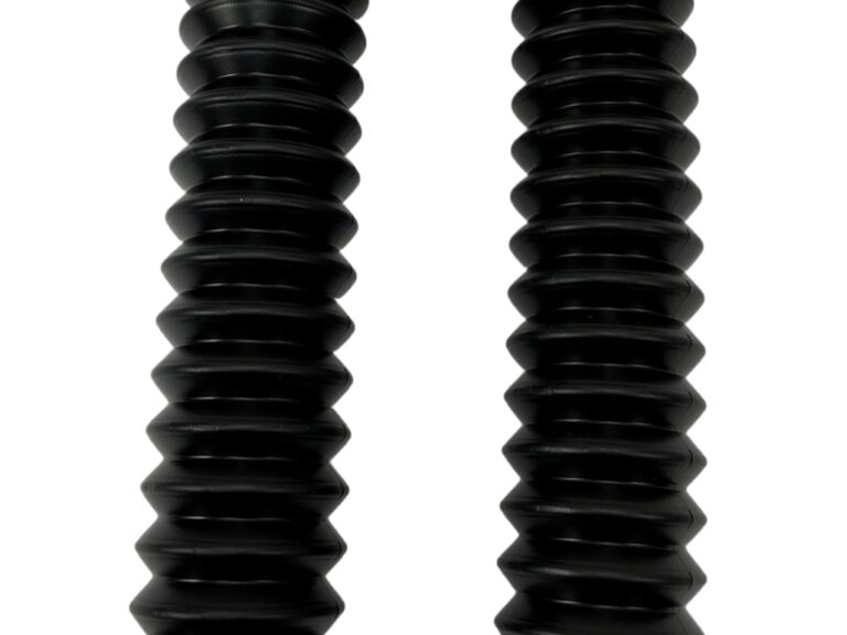 Zwarte voorvorkrubber set 260mm voor Honda MT MTX en Yamaha DT