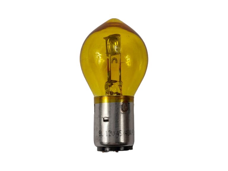 Universeel Puch Maxi Lamp Geel Ba20d 12v 45/40w Bosch Bromfiets Puch Kreidler Sachs 