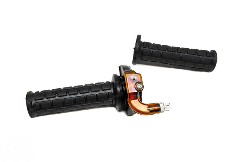 UNIVERSEEL LUSITO SCOOTER PUCH MAXI TOMO Speedhandel/Gashandel / hendel set M84 zwart/oranje lusito 