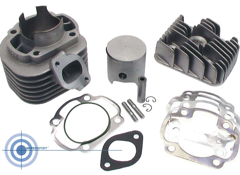 Sachs Rs 504/503 Cilinder + Zuiger 38mm 50cc - Lange Slag - 14mm Zuigerpen - Parmakit 64260.00 3 + 4 Versnellingen