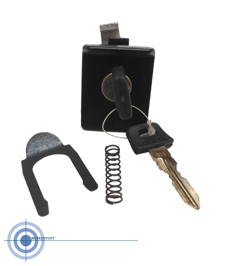 Zwart slot voor gereedschapsbakje Vespa PX PE T5