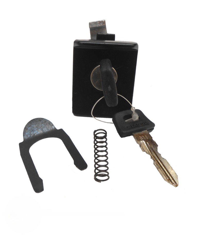 Zwart slot voor gereedschapsbakje Vespa PX PE T5