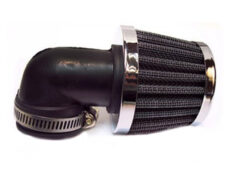 Universeel Scooter Bromfiets Powerfilter/luchtfilter 90° 32mm- 35mm  Filter