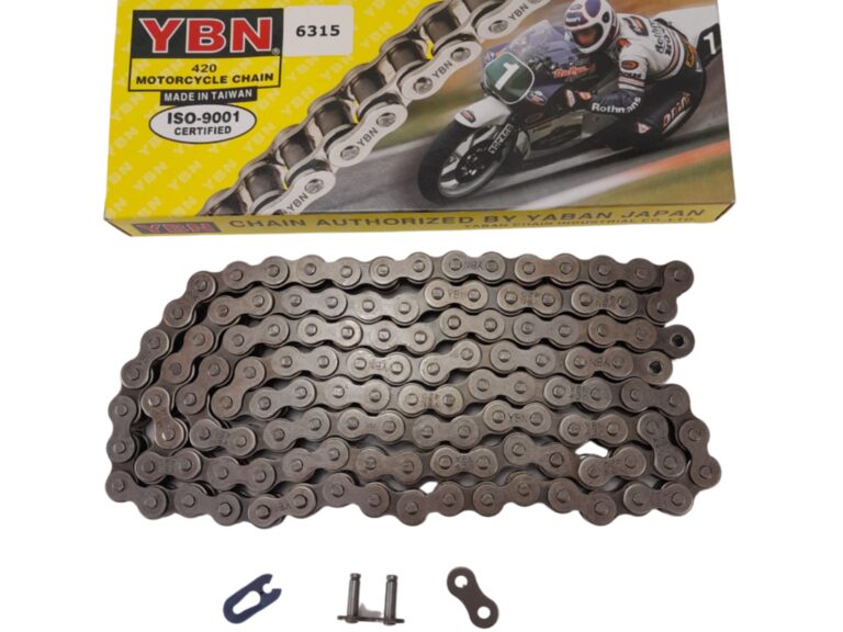 Catena di trasmissione 420 122 maglie per ciclomotori Kreidler Florett e Yamaha