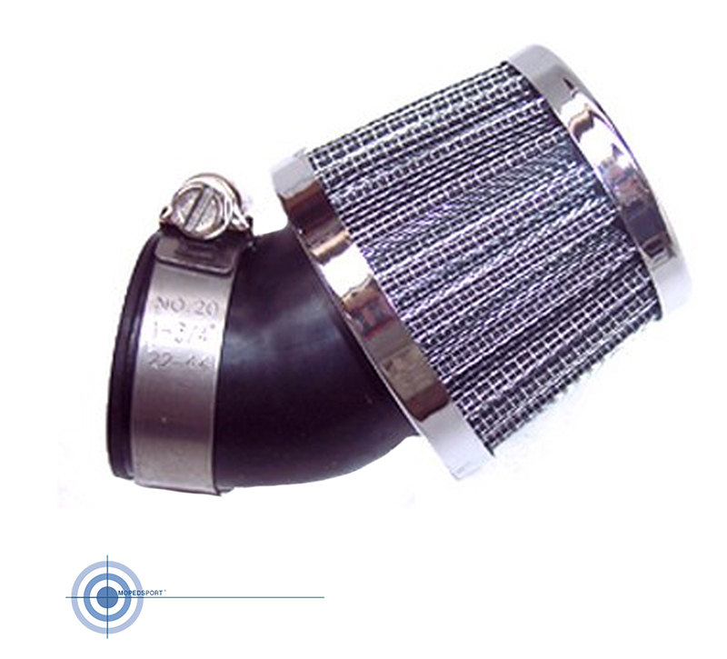 Universal Scooter Moped Powerfilter/luchtfilter 45 Graden 35mm Filter