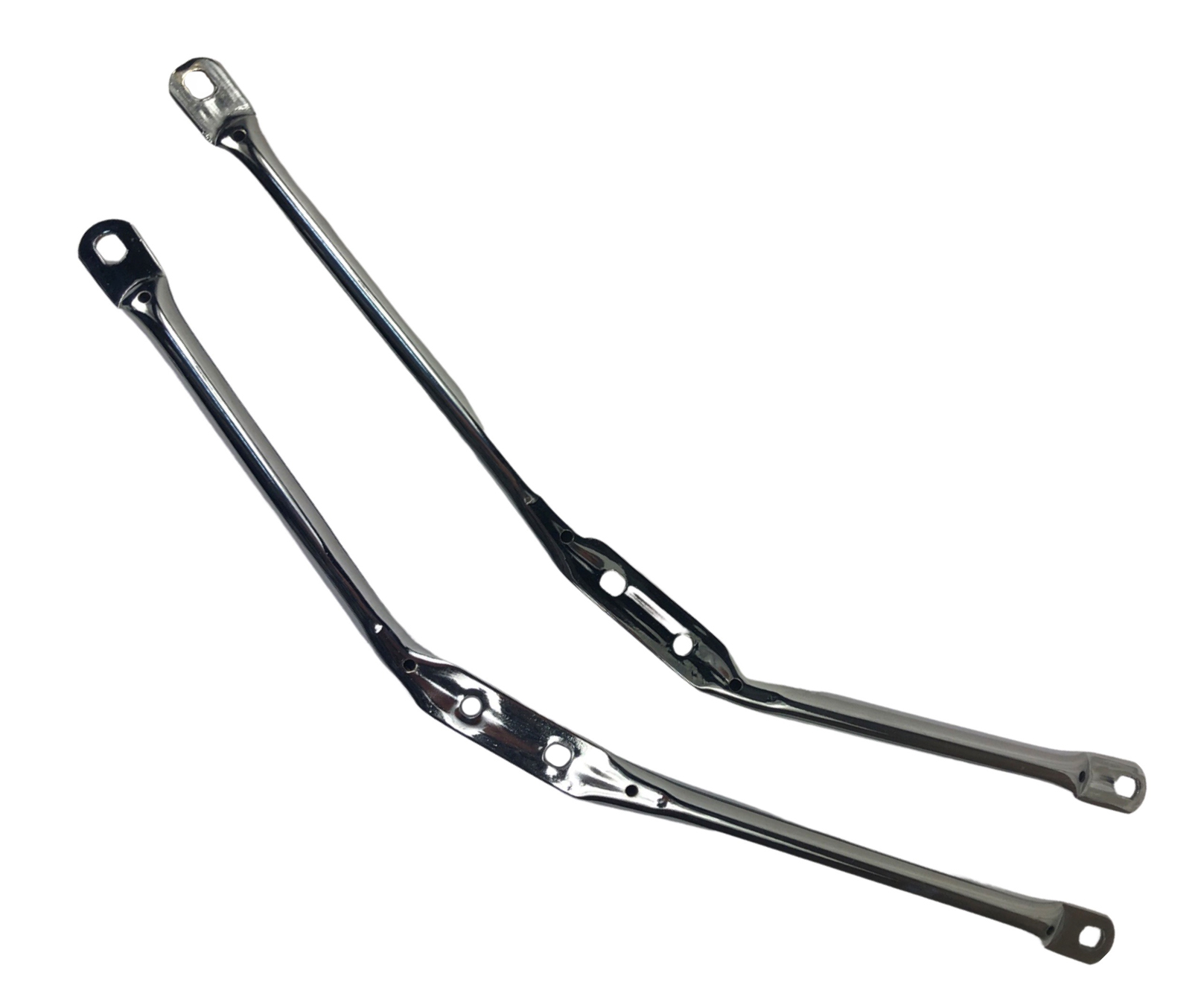 Bromfiets 529 530 Spatbordstang / Spatbordbeugel Set 2 Stuks Mod. 1979/80 Voorspatbord,beugelset 529-19.109 & 529-19.110