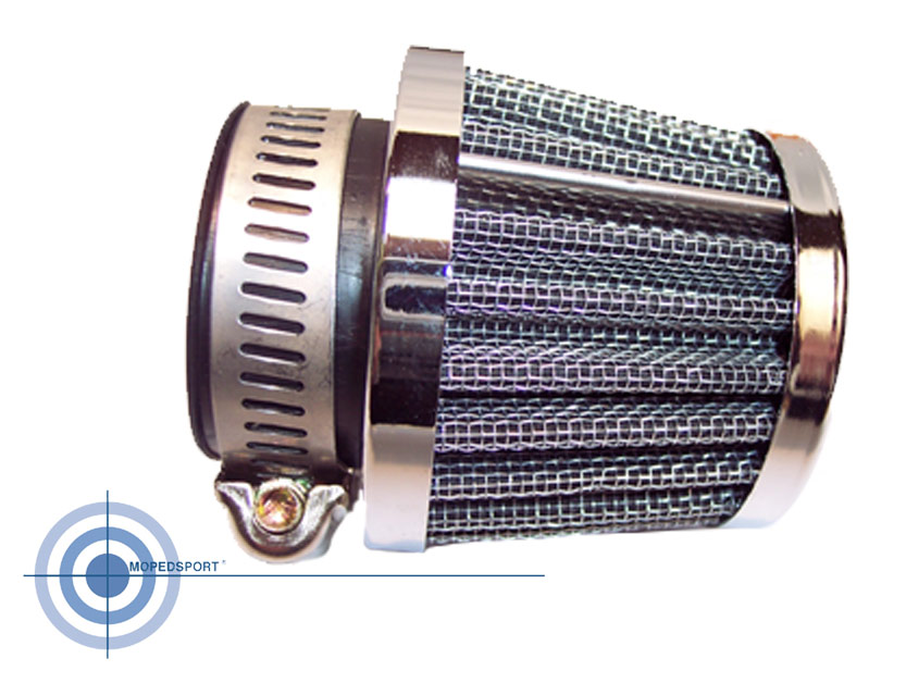 Athena Universeel Scooter Bromfiets Powerfilter/luchtfilter Recht 38mm Filter