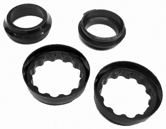 Kreidler Rubber Voor Koplampoor Set 4 Stuks 57.06.24 & 57.06.25