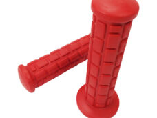 Universeel Puch Maxi Honda Camino Tomos Set Handvatten Rood Targa Blok Motief Lusito 22 & 24mm