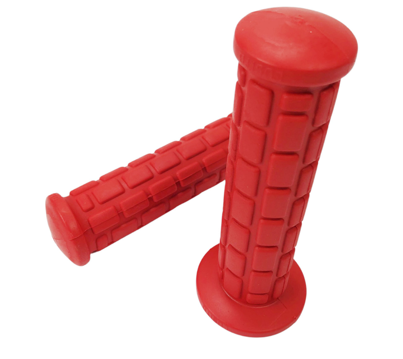 Universeel Puch Maxi Honda Camino Tomos Set Handvatten Rood Targa Blok Motief Lusito 22 & 24mm
