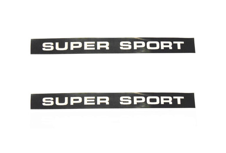 Zwart-witte Super Sport zijkap-sticker voor Zündapp KS 50 1975