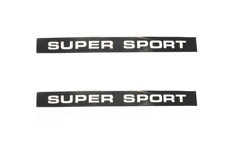 Zwart-witte Super Sport zijkap-sticker voor Zündapp KS 50 1975