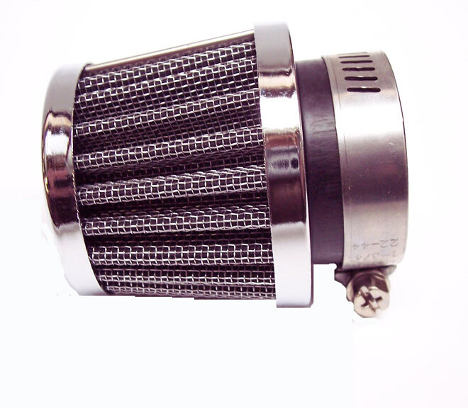 SCOOTER UNIVERSEEL BROMFIETS Powerfilter/luchtfilter recht 32mm  filter 