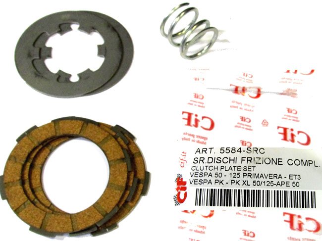 Vespa Pk 50/90/125 Koppelingsplaten 3x Set 125primavera Vespa -et3 Pk +xl50