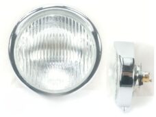Puch Maxi Koplamprand + Koplamp + Glas Compleet Voor Ei-model Rond Buitenmaat 105mm Binnenmaat 98mm Voor Puch Maxi