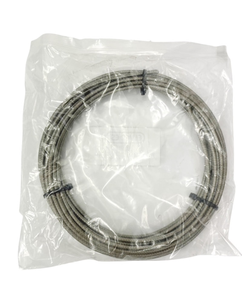 UNIVERSEEL BROMFIETS WERKPLAATS SCOOTER Buitenkabel/Remkabel TITANIUM ZILVER 10 meter op rol 5mm Elvedes teflon KABEL