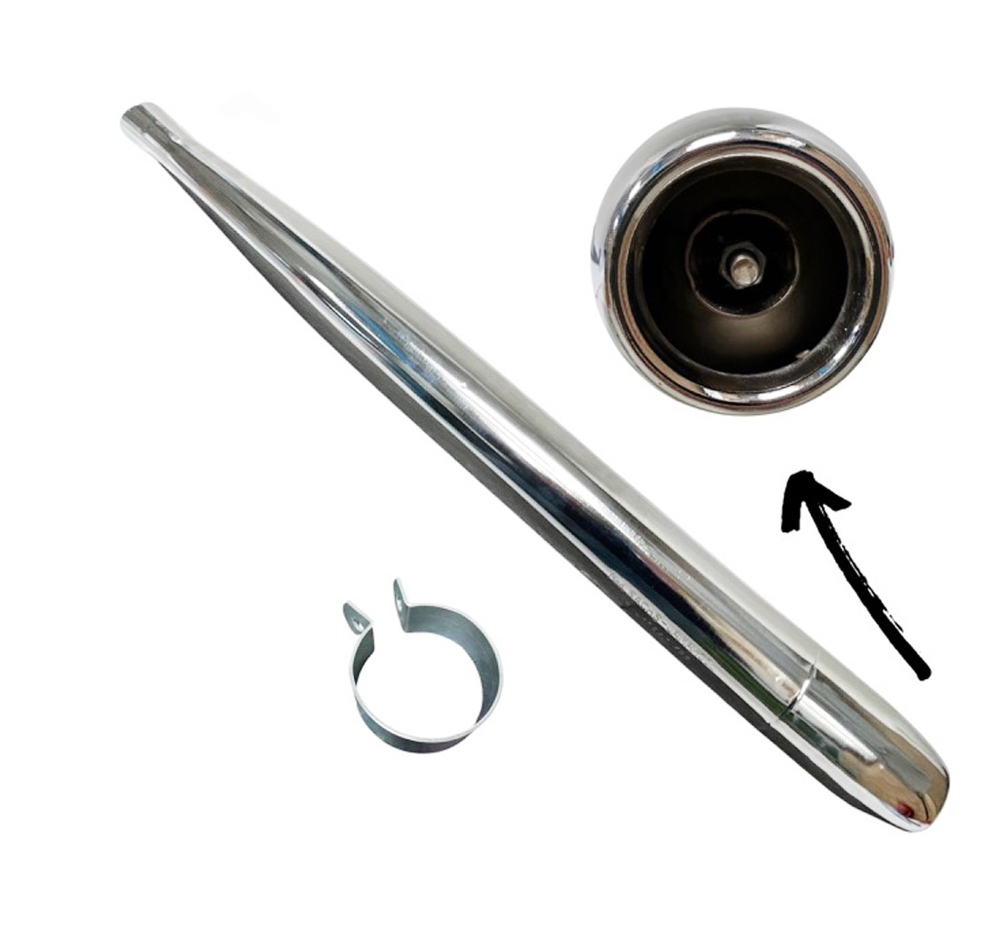 Sachs Hercules Sprint ultra k 50 RL Re uitlaat 5 versnellingen chroom uitlaten se KX diameter uitlaat: 70mm - spruitstukaansluiting: 32mm