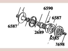 Minarelli variateur binnenpoelie 34mm voor Malaguti F12 en F15
