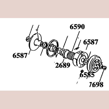 Minarelli Koppelingsdrukveer Malaguti F12lc-dd F15dd 74604800 En Aprilia 8206729 Motordelen