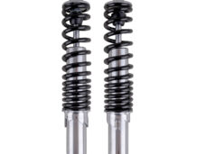 Universeel Schokbrekerset 280mm Chroom / Zwart Verstelbaar - Honda Camino / Puch Maxi / Tomos Schokbreker Set / Vering M10 