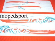 Tomos Sticker Set Standard Ovaal Oranje
