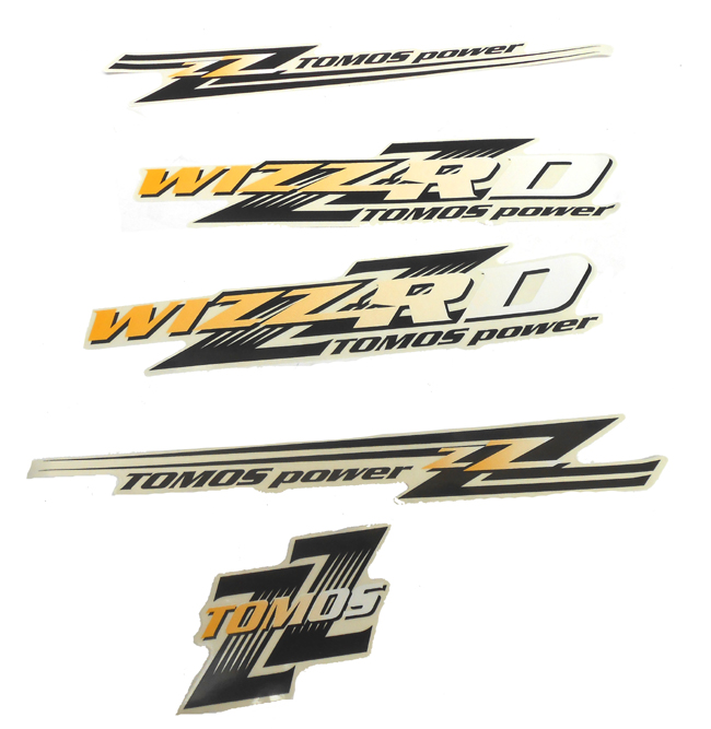 Stickerset transfer voor Tomos Classic en Wizzard brommer