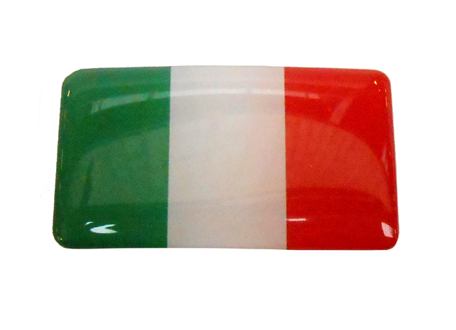 Italië transfer-sticker tricolore embleem 4,9 x 2,7 cm voor scooter en brommer
