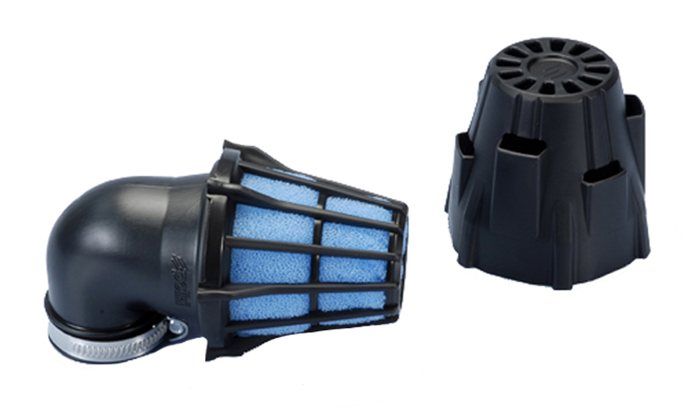 Polini Puch Maxi Yamaha Piaggio Powerfilter 46mm 203.0098 90 Gr Gebogen Filter Kreidler Universeel Scooter Piaggio Hond Derbi