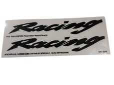 Universeel Stickerset /transferset Racing Zwart 16cm