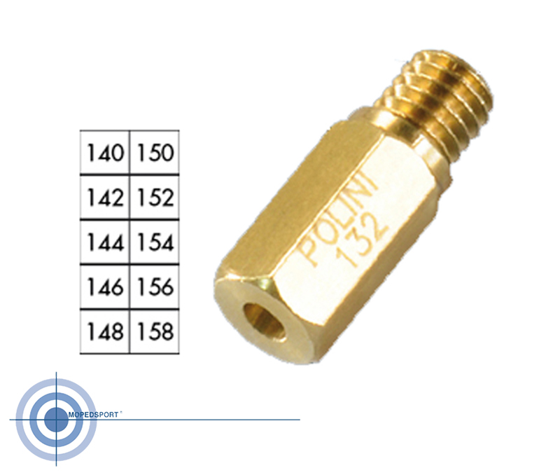 POLINI PUCH MAXI Sproeierset 140-158 10 stuks compleet 370.0005 SPROEIER CARBURATEUR 140 142 144 146 148 150 152 154 156 158