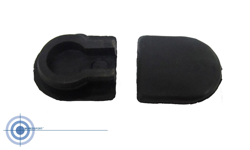 Bromfiets 284 Afsluitkap Afdekkap Links Km Rubber 284-01.100 Blokrubber Doorvoer